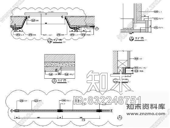 图块/节点住户电梯厅详图cad施工图下载【ID:832248751】