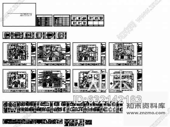 施工图原创甜美可爱卡通主题宝宝摄影室施工图cad施工图下载【ID:632142183】