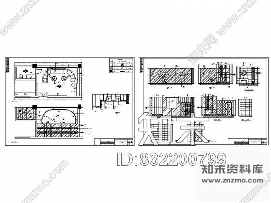 图块/节点酒吧时尚包间立面图施工图下载【ID:832200799】