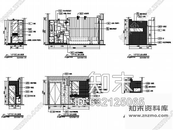 施工图石家庄品牌企业集团现代KTV会所装修图含效果cad施工图下载【ID:632125065】