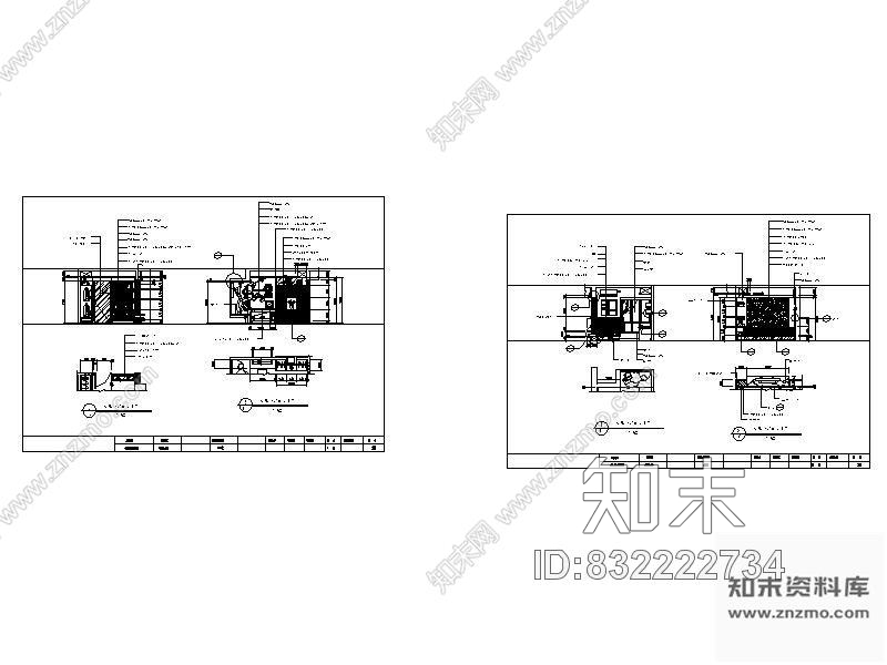 图块/节点女儿房卧室立面图cad施工图下载【ID:832222734】