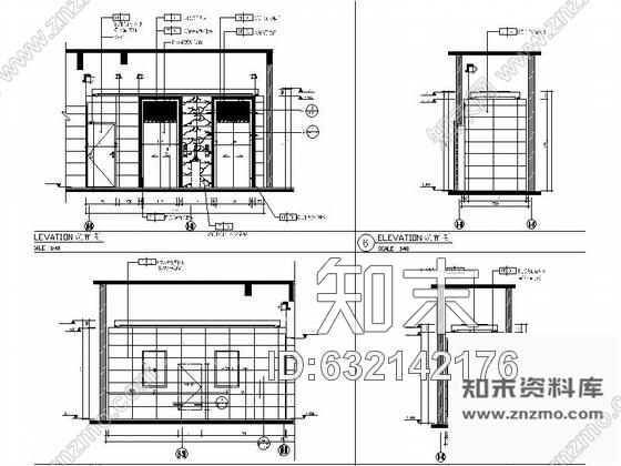 施工图福州知名房地产开发商设计公共空间室内施工图cad施工图下载【ID:632142176】