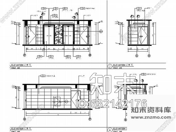 施工图福州知名房地产开发商设计公共空间室内施工图cad施工图下载【ID:632142176】