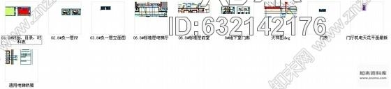施工图福州知名房地产开发商设计公共空间室内施工图cad施工图下载【ID:632142176】