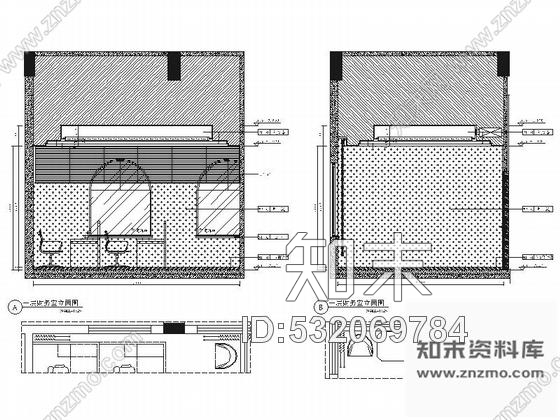 施工图河南新新花园洋房区典雅欧式风格售楼处装修施工图含效果施工图下载【ID:532069784】