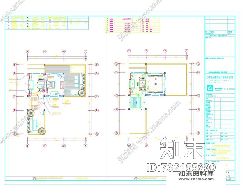 葛亚曦--上海绿地启东项目180A户型cad施工图下载【ID:732155890】