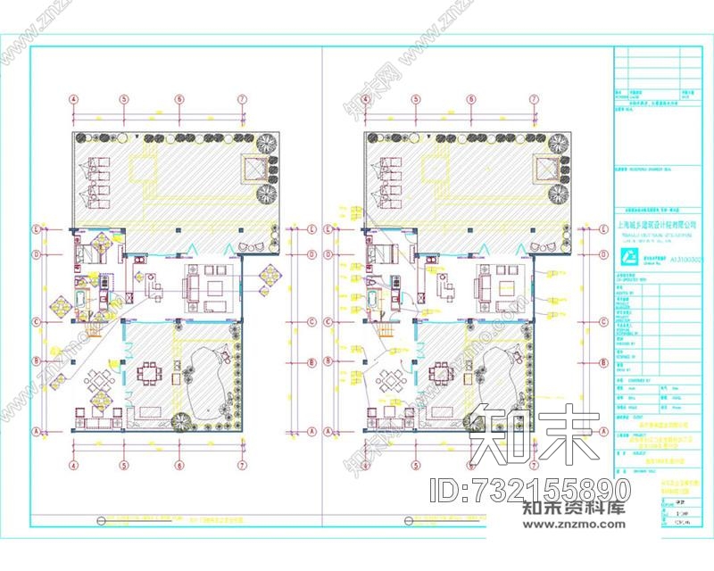 葛亚曦--上海绿地启东项目180A户型cad施工图下载【ID:732155890】