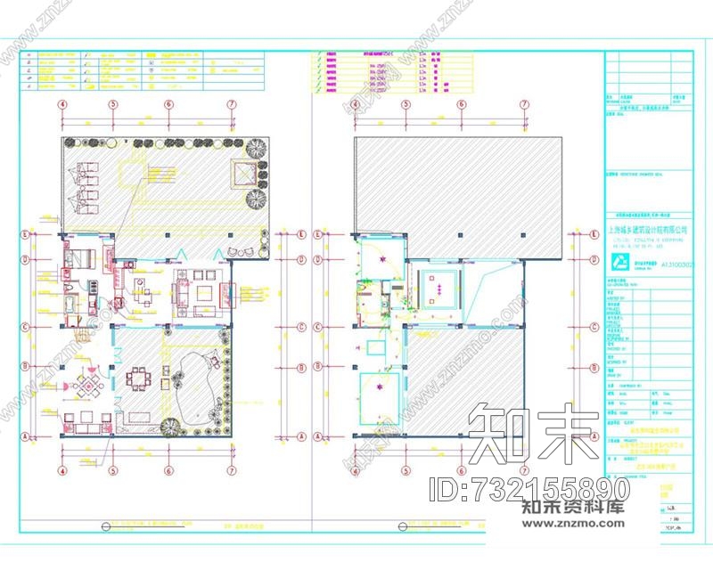 葛亚曦--上海绿地启东项目180A户型cad施工图下载【ID:732155890】