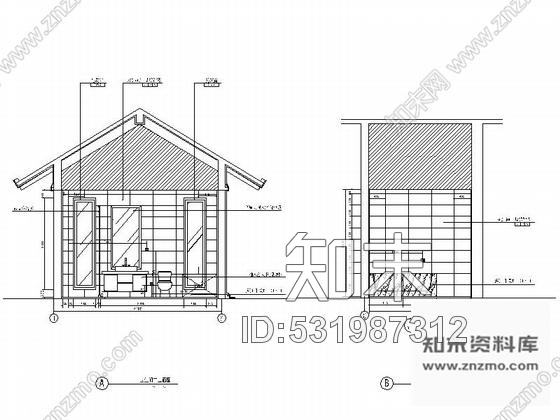 施工图海南某度假区别墅A户型室内装修图施工图下载【ID:531987312】