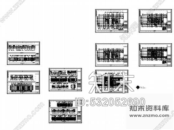 施工图扬州某酒店电梯走道装修图cad施工图下载【ID:532052690】