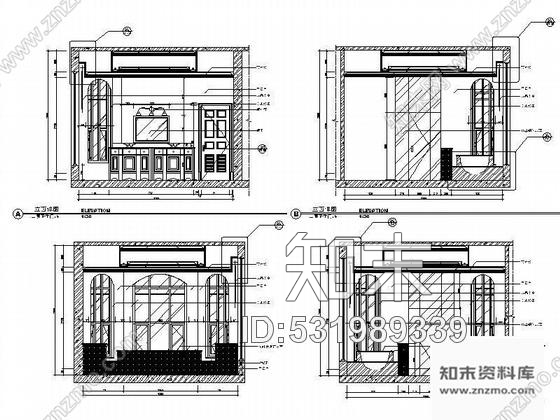 施工图北京豪华欧式二层别墅E02型装修图cad施工图下载【ID:531989339】