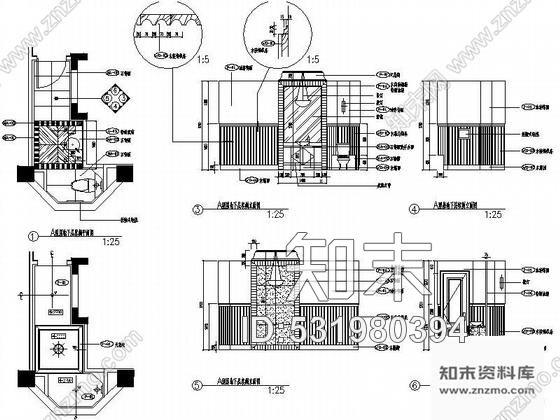 施工图深圳欧式高尔夫球会别墅A型装修图含实景施工图下载【ID:531980394】