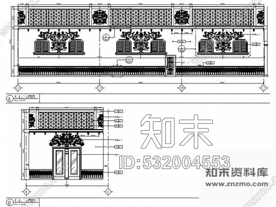 施工图北京华贵高雅特级俄式西餐厅室内装修施工图含实景cad施工图下载【ID:532004553】