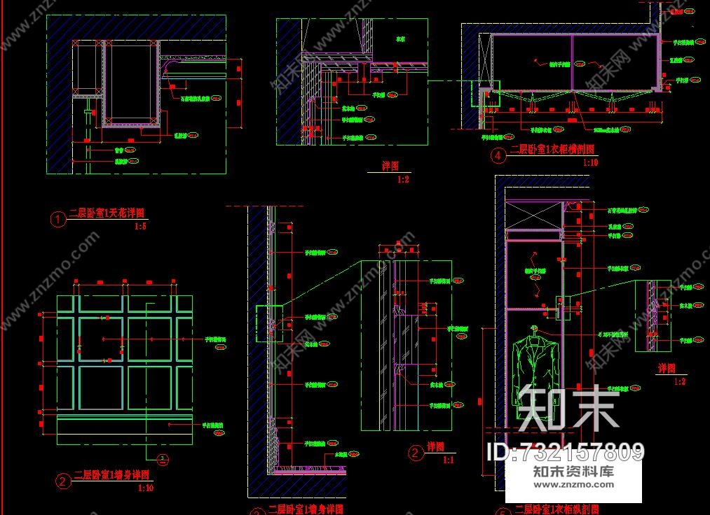 梁景华-深圳观澜高尔夫3层欧式别墅样板间施工图含实景照片施工图下载【ID:732157809】