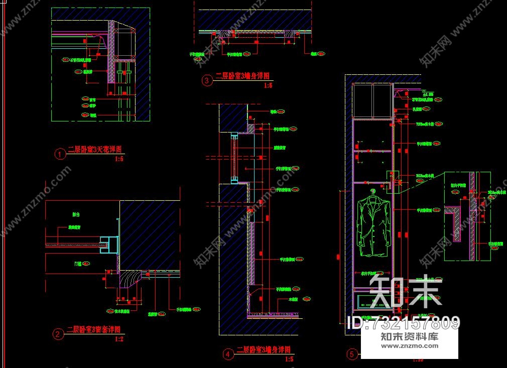 梁景华-深圳观澜高尔夫3层欧式别墅样板间施工图含实景照片施工图下载【ID:732157809】