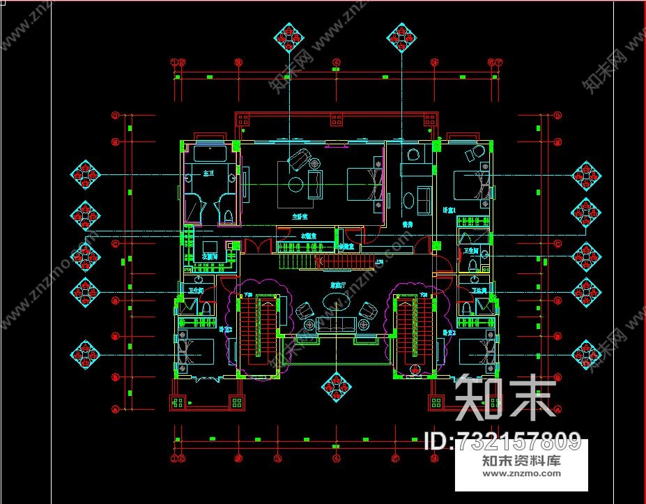 梁景华-深圳观澜高尔夫3层欧式别墅样板间施工图含实景照片施工图下载【ID:732157809】