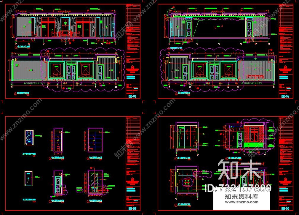 梁景华-深圳观澜高尔夫3层欧式别墅样板间施工图含实景照片施工图下载【ID:732157809】