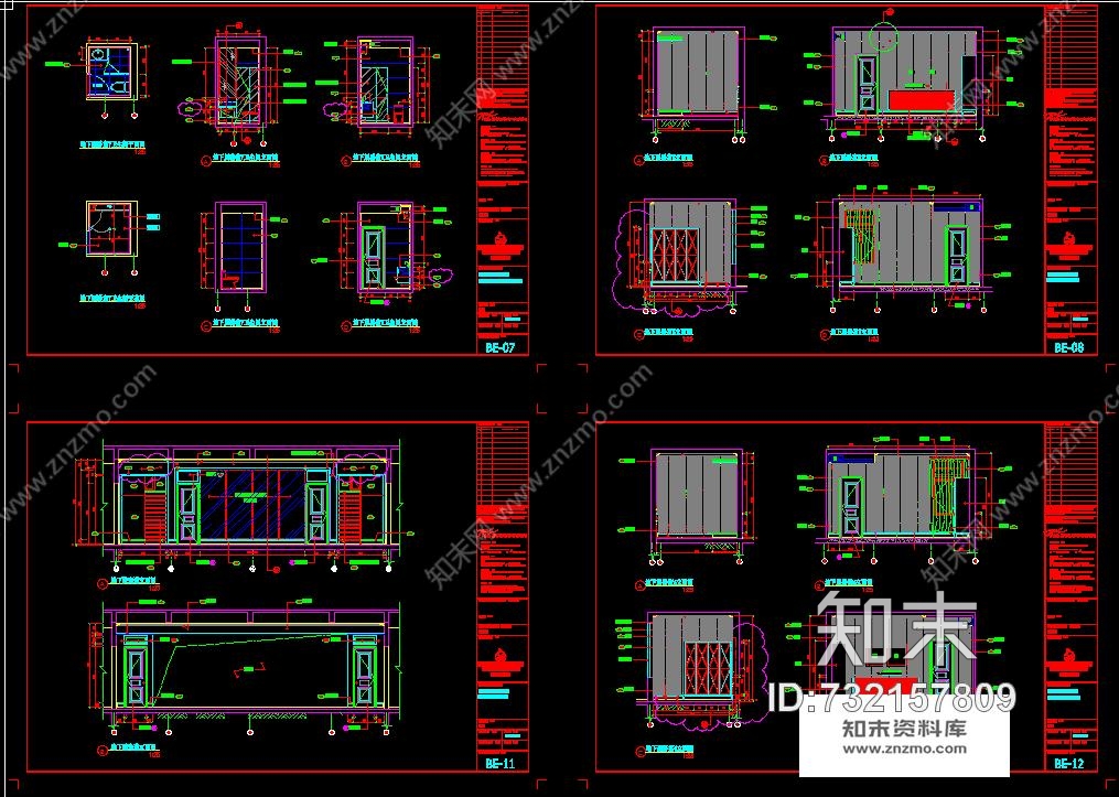 梁景华-深圳观澜高尔夫3层欧式别墅样板间施工图含实景照片施工图下载【ID:732157809】