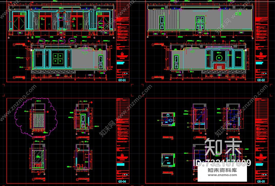 梁景华-深圳观澜高尔夫3层欧式别墅样板间施工图含实景照片施工图下载【ID:732157809】