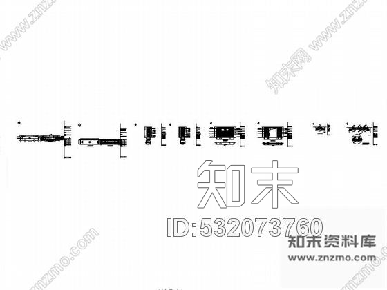 施工图某售楼处门厅室内装修图cad施工图下载【ID:532073760】