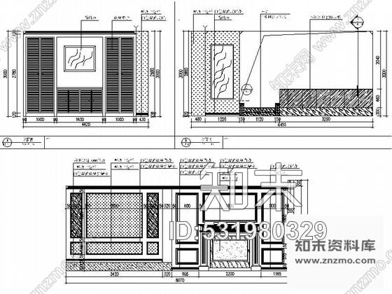 施工图河北花园洋房简欧风格三层别墅室内装修施工图含方案cad施工图下载【ID:531980329】