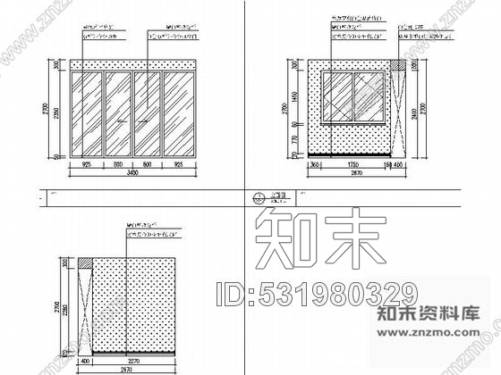 施工图河北花园洋房简欧风格三层别墅室内装修施工图含方案cad施工图下载【ID:531980329】