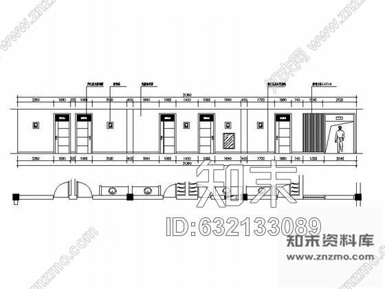 施工图浙江三层网球中心室内装修CAD施工图含效果cad施工图下载【ID:632133089】