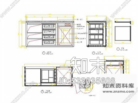 施工图浙江五星级商务酒店双人房装修施工图含效果cad施工图下载【ID:532035608】
