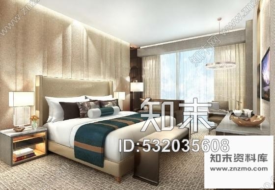 施工图浙江五星级商务酒店双人房装修施工图含效果cad施工图下载【ID:532035608】
