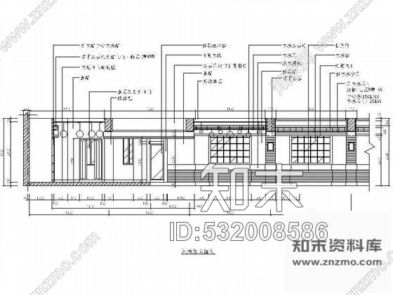 某风味餐厅装修图cad施工图下载【ID:532008586】