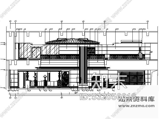 施工图涉外商务酒店大堂施工图cad施工图下载【ID:532056618】