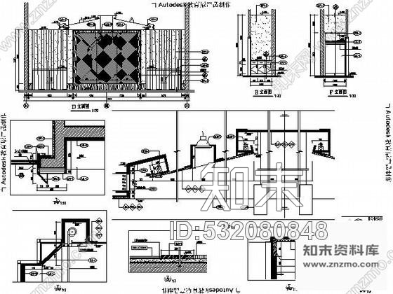 施工图会议中心3~5号会议室施工图cad施工图下载【ID:532080848】