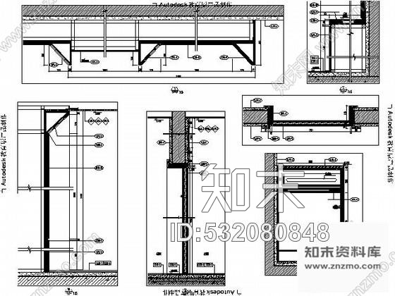 施工图会议中心3~5号会议室施工图cad施工图下载【ID:532080848】