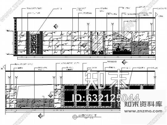 施工图山西高档酒店KTV公共部分装修施工图cad施工图下载【ID:632125044】