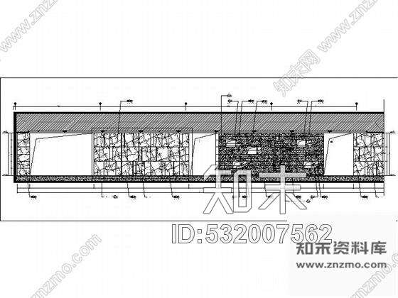 施工图江苏某温泉酒店餐厅走廊装修图cad施工图下载【ID:532007562】