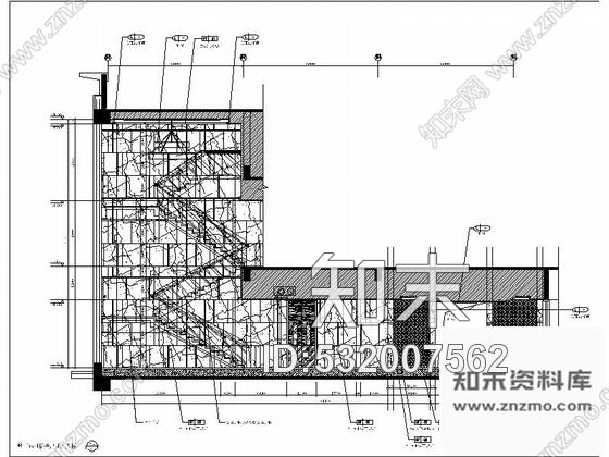 施工图江苏某温泉酒店餐厅走廊装修图cad施工图下载【ID:532007562】