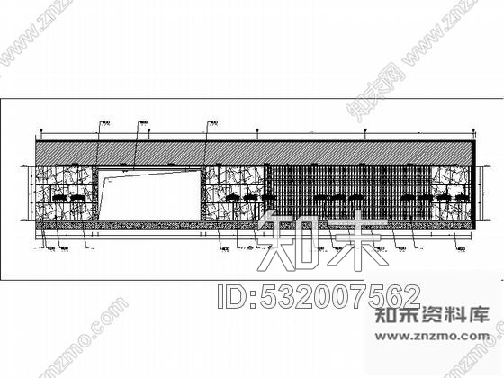 施工图江苏某温泉酒店餐厅走廊装修图cad施工图下载【ID:532007562】