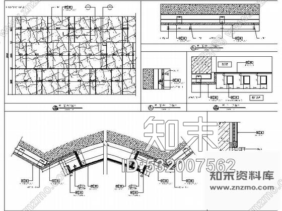 施工图江苏某温泉酒店餐厅走廊装修图cad施工图下载【ID:532007562】