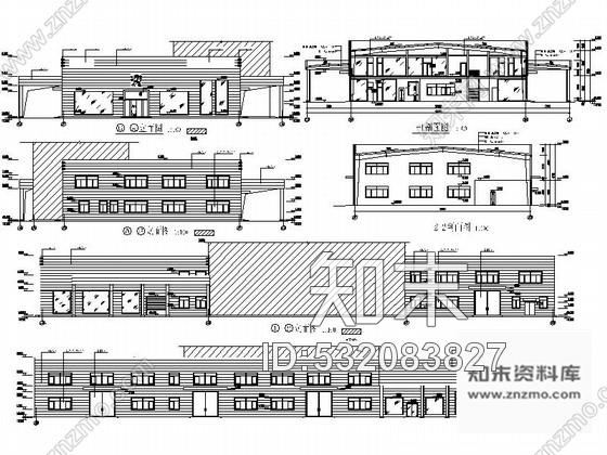 施工图湖南某汽车销售中心4S店全套室内设计施工图施工图下载【ID:532083827】