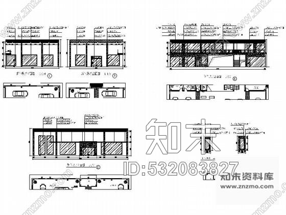 施工图湖南某汽车销售中心4S店全套室内设计施工图施工图下载【ID:532083827】