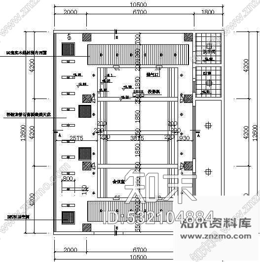 施工图某多媒体会议室装修图cad施工图下载【ID:532104884】