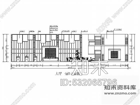 施工图简洁精雅售楼部全套室内装修图含效果施工图下载【ID:532065796】