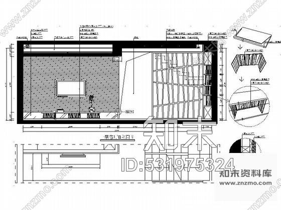 施工图福州现代简约风格三层别墅样板间装修图含效果cad施工图下载【ID:531975324】