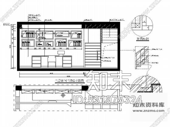 施工图福州现代简约风格三层别墅样板间装修图含效果cad施工图下载【ID:531975324】