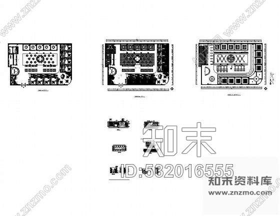 茶餐吧室内装饰设计cad施工图下载【ID:532016555】
