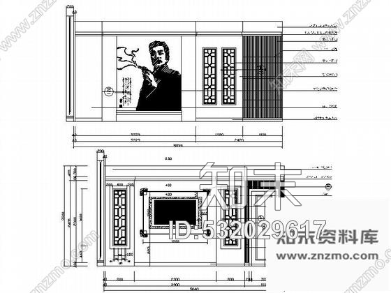 施工图武汉中式特色酒店内装施工图(含装饰.水电消防.结构)施工图下载【ID:532029617】