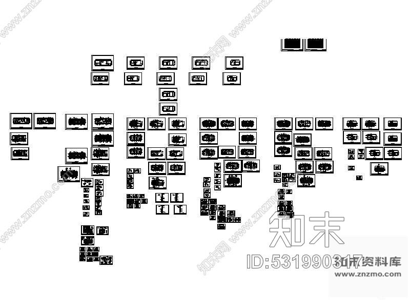 施工图知名高档别墅样板装修图(含实景)cad施工图下载【ID:531990317】