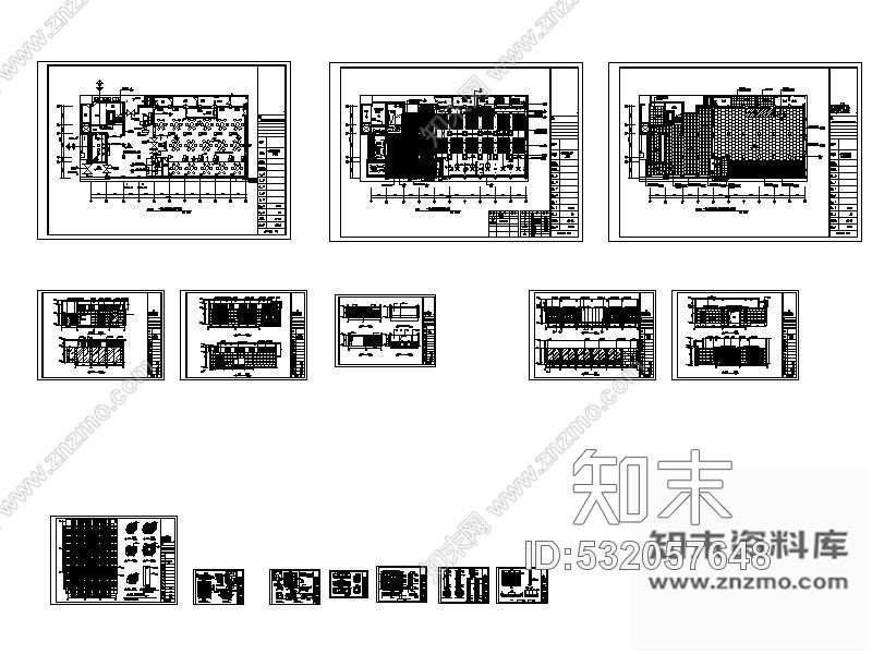 施工图某酒店经典宴会厅室内装修图cad施工图下载【ID:532057648】