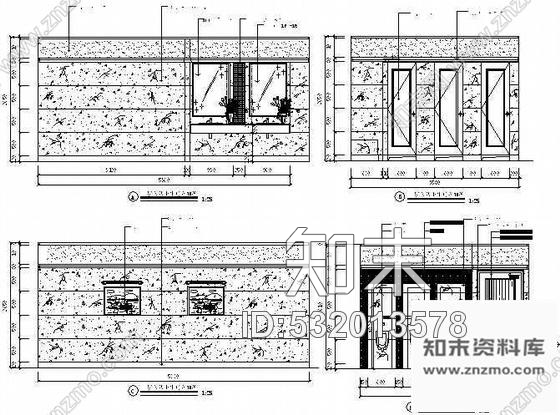 施工图某西餐厅装饰详图cad施工图下载【ID:532013578】