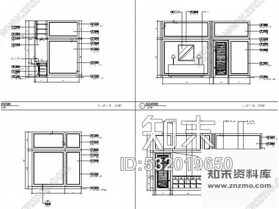 施工图广东豪华主题酒店宴会厅装修CAD竣工图cad施工图下载【ID:532019650】